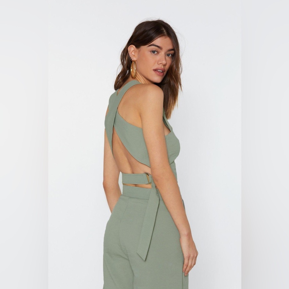 Nasty Gal Mint Crop Top